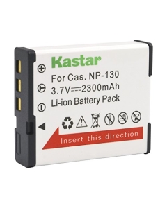 Kastar CNP130 Battery (1-Pack) for Cas NP-130, NP-130A & Exilim EX-10, EX-100, EX-H30, EX-ZR100, EX-ZR200, EX-ZR300, EX-ZR400, EX-ZR500, EX-ZR700, EX-ZR800, EX-ZR850, EX-ZR1000, EX-ZR1200, EX-ZS1500