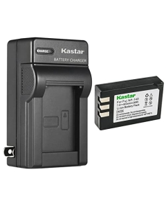 Kastar 1-Pack Battery and AC Wall Charger Replacement for Fujifilm NP-140 FNP-140 FNP140 Battery, Fuji BC-140 BC140 Charger, Fujifilm FinePix S100FS, FinePix S200EXR, FinePix S200FS, FinePix S205EXR