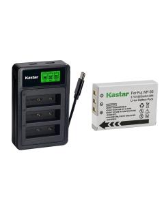 Kastar 1-Pack Battery with LZD3 USB Triple Charger Compatible with Fujifilm NP-95 Ricoh DB-90, X100 X100S X100T X70 X30 XF10 X-S1 F30 F31FD W1, Ricoh GXR P10 S10 A12 Cameras