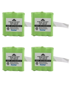 Kastar 4-Pack BATT6R Battery 4.8V 1000mAh Replacement for Midland Two-Way Battery BATT-6R, BATT6R, AVP-8, AVP8 2-Way Radio Battery and 6R-US, 6RUS, ARAD0142, RBZ303MI