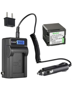 Kastar 1-Pack VW-VBG260 Battery and LCD AC Charger Compatible with Panasonic AG-HMC153MC, AG-HMC155, AG-HMR10, AG-HMR10E, AG-HMR10P, AG-HSC1U, HDC-DX1, HDC-DX1EG-S, HDC-DX1GK, HDC-DX1P, HDC-DX1-S