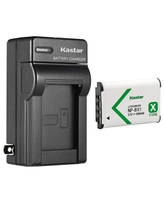 Kastar 1-Pack NP-BX1 Battery and AC Wall Charger Replacement for Sony HDR-MV1, HDR-PJ240, HDR-PJ240E, HDR-PJ270, Cyber-Shot DSC-RX1R II RX1RM2 DSC-HX99 DSC-RX1 Camera, Sony Shooting Grip VCT-SGR1