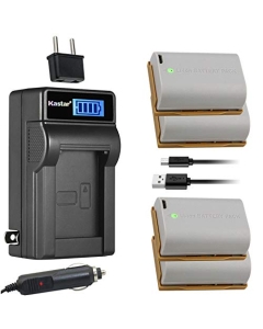 Kastar 4-Pack LP-E6N Pro Battery and LCD AC Charger Compatible with Canon Blackmagic Pocket Cinema Camera 4K, Blackmagic Pocket Cinema Camera 6K, Z CAM E2C Professional 4K Cinema Camera
