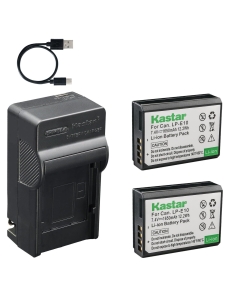 Kastar 1-Pack Battery and AC & USB-C Charger, Compatible with Canon LP-E10, EOS Rebel T3, T5, T6, T7, T100, 1100D, 1200D, 1300D, 1500D, 2000D, 3000D, Kiss X50, X70, X80, X90 Cameras