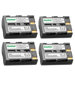 Kastar Battery (4X) for Pentax D-Li50 Konica Minolta NP-400 Samsung SLB-1647 Sigma BP-21 and Pentax K10 K10D K20 K20D Minolta A-5 A-7 Dimage A1 A2 Dynax 5D 7D Maxxum 5D 7D Samsung GX-10/20 Sigma SD1