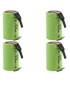 Kastar 4-Pack 2/3A 1.2V 1600mAh NiMH Battery W/Tabs for Toothbrushes, Cameras, Camcorders, Phones, Pagers, Medical Instruments/Equipment, High Power Static Applications (Telecoms, UPS and Smart Grid)