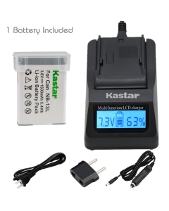 Kastar Decoded Battery 1-Pack and Fast Charger for Canon NB-13L NB13L CB-2LH and Canon PowerShot G5 X, G7 X, G7 X Mark II, G9 X, G9 X Mark II, PowerShot SX620 HS, SX720 HS, SX730 HS, G1 X Mark III