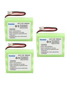 Kastar 3-Pack Ni-MH Battery 3.6V 1600mAh Replacement for Flagpole Solar Light Battery, Flag Pole Light Waterproof Battery