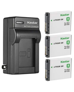 Kastar 3-Pack Battery and AC Wall Charger Replacement for Sony Cyber-Shot DSC-T50/B, Cyber-Shot DSC-T50/R, Cyber-Shot DSC-G1, Cyber-Shot DSC-V3, Cyber-Shot DSC-F88, Cyber-Shot DSC-P100 Cameras