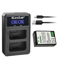 Kastar 1 Pack Battery and LCD Dual USB Charger Compatible with Nikon EN-EL25 ENEL25 EN-EL25a 4241 Battery, Nikon MH-32 Charger and Nikon Z Series, Nikon Z50 Z 50, Nikon Z FC Mirrorless Digital Camera