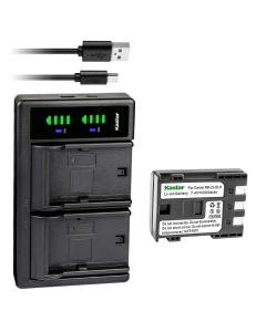 Kastar 1-Pack Battery and LTD2 USB Charger Replacement for Canon Canon NB-2L NB-2LH, NB-2L12 NB-2L14 NB-2L24, BP-2L5, BP-2LH Battery, CB-2LW CB-2LWE Charger, MVX300, MVX300i, MVX330i, MVX350i Cameras