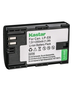 Kastar Battery for Canon LP-E6 LP-E6N LC-E6 & Canon EOS 5DS R, 5D Mark II, 5D Mark III, Mark IV, 6D, 6D Mark II, 7D, 7DSV, 7D Mark II, 60D, 60Da, 70D, 80D, XC10, XC15, Marshall On-Camera HDMI Monitor