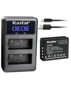 Kastar 1-Pack NP-W126S Battery + LED2 USB Dual Charger Replacement for Fujifilm X-PRO1 X-PRO2 X-PRO3 X-A1 X-A2 X-A3 X-A5 X-A7 X-A10 X-H1 X-M1 X-T1 X-T2 X-T3 X-T10 X-T20 X-T30 X-T30 II Camera