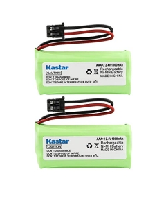 Kastar 2-Pack AAAX2 2.4V MSM 1000mAh Ni-MH Rechargeable Battery for Uniden BT-1008 BT-1016 BT1008S DECT20602 DECT 2080 DECT 2060-2 DWX-207 DECT20854WX DECT21802 Dantona BATT-1008 Empire CPH-515B