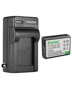 Kastar 1-Pack Battery and AC Wall Charger Replacement for Canon LP-E10 LPE10 Battery, LC-E10 LC-E10N Charger, Canon EOS 2000D, EOS Rebel T3, EOS Rebel T5, EOS Rebel T6 T7, EOS Rebel T100 DSLR Camera