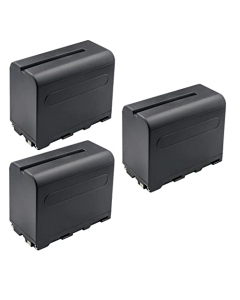 Kastar NP-F960 / NP-F970 Battery 3-Pack Replacement for Feelworld F5 5.7 INCH SMALL DSLR CAMERA FIELD MONITOR, S55 5.5 INCH CAMERA, F6 PLUS 5.5 INCH SMALL TOUCH SCREEN 3D LUT CAMERA DSLR FIELD MONITOR