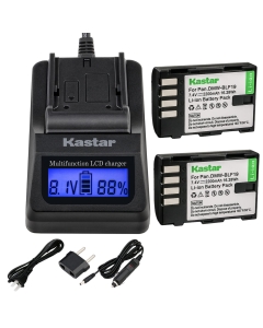 Kastar Fast Charger and 2 Battery Replacement for Panasonic DMW-BLF19 Lumix DMC-GH3 DMC-GH3A DMC-GH3AGK Lumix DMC-GH3GK Lumix DMC-GH3H Lumix DMC-GH3HGK Lumix DMC-GH3KBODY Lumix DMC-GH4H Lumix DMC-GH4