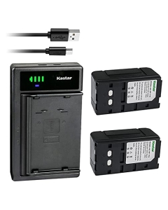 Kastar 2-Pack NP-77H Battery and LTD2 USB Charger Compatible with Sony CCD-M7V CCD-M77, Sony CCD-SC Series CCD-SC6E CCD-SC8E, Sony CCD-SP Series CCD-SP5 CCD-SP5G CCD-SP5Y CCD-SP7 CCD-SP9 CCD-SP54