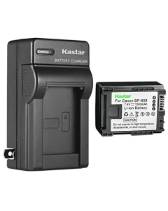 Kastar 1-Pack BP-808 BP808 Battery and AC Wall Charger Compatible with Canon FS10, FS11, FS20, FS21, FS22, FS31, FS40, FS100, FS200, FS300, FS400, HF G10, HF G20, VIXIA HF M30, VIXIA HF M31 Cameras