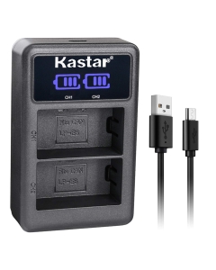 Kastar LCD Dual Charger Replacement for LP-E6 LP-E6N, EOS 60D 60Da EOS 70D XC10, EOS 5D Mark II 5D Mark III 5D Mark IV, EOS 5DS 5DS R, EOS 6D 7D Mark II and BG-E14 BG-E13 BG-E11 BG-E9 BG-E7 BG-E6 Grip