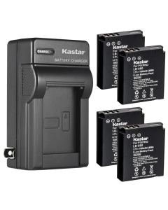 Kastar 4-Pack Battery and AC Wall Charger Replacement for Kodak LB-080 NCA-K/102 Spare Battery, PIXPRO SP1 HD, SP1-YL3 Action Camera, PlaySport Zx5 Video Camera, PIXPRO SP360 4K, ORBIT360 4K VR Camera