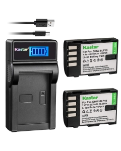 Kastar Battery (X2) & LCD USB Charger for Panasonic DMW-BLF19 Lumix DMC-GH3 Lumix DMC-GH3A DMC-GH3AGK Lumix DMC-GH3GK Lumix DMC-GH3H Lumix DMC-GH3HGK Lumix DMC-GH3KBODY Lumix DMC-GH4H Lumix DMC-GH4