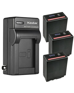 Kastar 3-Pack Battery and AC Wall Charger Replacement for Panasonic VW-VBG6 VW-VBG6GK VW-VBG6-K VW-VBG6PPK, CGA-E625, VW-VBG6 Pro Battery, Panasonic DE-A38, VSK0631, VSK0698 Charger