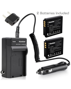 Kastar Battery (X2) & Travel Charger Kit for Fujifilm NP-70 & Fuji FinePix F20, F20 Zoom, F40fd, F45fd, F47fd and Leica D-LUX3, Leica C-LUX 1, Leica D-LUX2, Ricoh Caplio R3, Ricoh Caplio GR Cameras