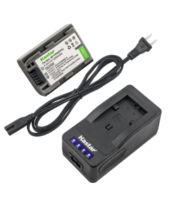 Kastar LED Super Fast Charger & Battery Replacement for Sony NP-FP50 NP-FP51, Sony DCR-HC16 DCR-HC18 DCR-HC19 DCR-HC20 DCR-HC21 DCR-HC22 DCR-HC23 DCR-HC24 DCR-HC26 DCR-HC30 DCR-HC32 DCR-HC33 DCR-HC35