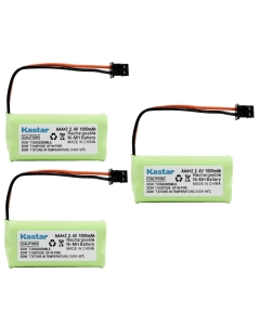 3 Packs Cordless Home Phone Battery for Uniden BT1008 B
