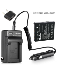 Kastar Battery 1-Pack and Charger Compatible with Panasonic CGA-S004 CGA-S004A CGA-S004A/1B CGA-S004E/1B CGR-S004 DMW-BCB7 Panasonic Lumix DMC-FX2, Lumix DMC-FX7; BENQ DLI-102 BENQ DC X600; Caplio 10G