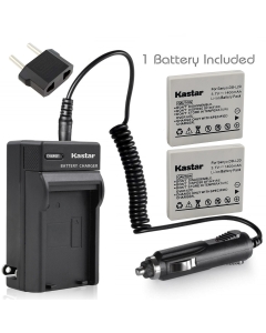Kastar Battery (X2) & AC Travel Charger for Sanyo DB-L20 and Sanyo VPC-C40, VPC-C5, VPC-C6, VPC-CA6, VPC-CA65, VPC-CA8, VPC-CA9, VPC-CG6, VPC-CG65, VPC-CG9, VPC-E1, VPC-E2, VPC-E6, VPC-E7, VPC-S7