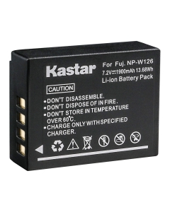 Kastar Battery for Fujifilm NP-W126 NP-W126S & FUJI X-Pro2 / X-Pro1 / X-T2 / X-T1 / X-T10 / X-E2S / X-E2 / X-E1 / X-M1 / X-A10 / X-A3 / X-A2 / X-A1, FinePix HS50EXR / HS30EXR / HS33EXR Digital Cameras
