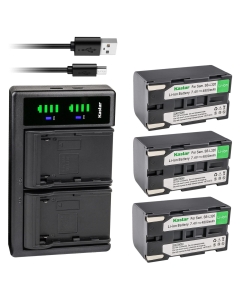 Kastar 3-Pack SB-L320 Battery and LTD2 USB Charger Replacement for Samsung SC-L520, SC-L530, SC-L550, SC-L600, SC-L610, SC-L630, SC-L650, SC-L700, SC-L710, SC-L750, SC-L770, SC-L810, SC-L860, SC-L870