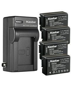 Kastar 4-Pack Battery and AC Wall Charger Replacement for Panasonic DMW-BMB9E, DMW-BMB9PP, Lumix DMC-FZ40, Lumix DMC-FZ45, Lumix DMC-FZ47, Lumix DMC-FZ48, Lumix DMC-FZ60, Lumix DMC-FZ62 Cameras
