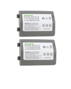 Kastar 2-Pack Battery Replacement for Nikon EN-EL18 EN-EL18a EN-EL18b EN-EL18c EN-EL18d Battery, MH-26 MH-26a MH-26b Charger, Nikon D4 D4S D5 D6 D6S Camera, Nikon Z 9 Mirrorless Digital Camera