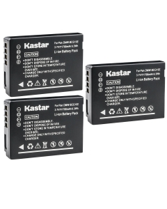 Kastar 3-Pack BP-DC7 Battery Replacement for Leica BP-DC7 BP-DC7-E Battery, Leica BC-DC7 BC-DC7-E Charger, Leica V-LUX 20 V-LUX 30 V-LUX 40 Digital Camera