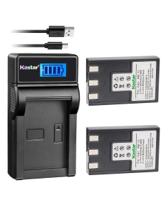 Kastar Battery (X2) & Slim LCD Charger for Canon NB-1L NB-1LH CB-2LSE and Canon IXY Digital 200 200a 300 300a 320 400 430 450 500 S200 S230 S330 PowerShot S200 S230 S300 S330 S400 S410 S500 Camera