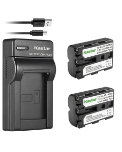 Kastar Battery (X2) & Slim USB Charger Replacement for Sony NP-FM500H, NPFM500H and Sony Alpha SLT A57 A58 A65 A77 A77V A77II A99 A350 A450 A500 A550 A700 A850 A900 CLM-V55 DSLR Camera & VG-C77AM Grip