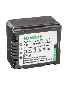 Kastar Battery Replacement for Panasonic VW-VBG130, Lumix DMC-L10, HDC-HS250, HDC-HS300, HDC-HS700, HDC-SD10, HDC-SD600, HDC-SD700, HDC-SDT750, HDC-TM10, HDC-TM15, HDC-TM300, HDC-TM700, SDR-H80 Camera