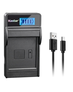 Kastar Slim LCD Charger for LP-E10, LC-E10 and EOS 1100D, EOS 1200D, EOS Rebel T3, EOS Rebel T5, EOS Kiss X50, EOS Kiss X70 DSLR Camera & LPE10 Grip