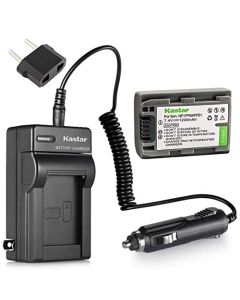 Kastar Battery and Charger Kit Replacement for Sony DVD HandyCam DCR-DVD105 DCR-DVD202E DCR-DVD203 DCR-DVD203E DCR-DVD205 DCR-DVD305 DCR-DVD403 DCR-DVD405 DCR-DVD408 DCR-DVD505 DCR-DVD910 DCR-DVD92