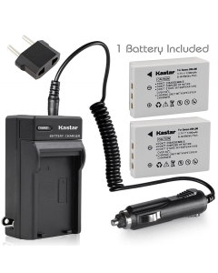 Kastar Battery X2 & AC Travel Charger for Sanyo DB-L90, DB-L90AU, VAR-L90, VAR-L90AU and Sanyo DMX-SH11, DMX-SH11K, DMX-SH11R, VPC-SH1, VPC-SH1BK, VPC-SH1EXBK, VPC-SH1EXR, VPC-SH1GX, VPC-SH1R Cameras
