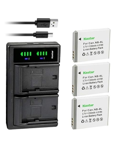 Kastar 3-Pack Battery and LTD2 USB Charger Replacement for Came-TV KUMINIK8, Came-KUMINIK8 Duplex Digital Wireless Headset, Came-WAERO, Came-TV WAERO Duplex Digital Wireless Headset
