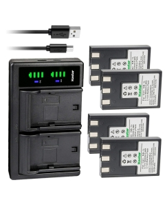 Kastar 4-Pack Battery and LTD2 USB Charger Replacement for Canon Canon NB-1L, NB-1LH Battery, Canon CB-2L, CB-2LS CB-2LSE, CBC-NB1 Charger, Canon PowerShot S400, PowerShot S410 Camera