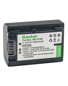 Kastar 1-Pack NP-FV50 Battery Replacement for Sony HDR-PJ230, HDR-PJ260, HDR-PJ26, HDR-PJ30, HDR-PJ320, HDR-PJ330, HDR-PJ340, HDR-PJ340E, HDR-PJ350, HDR-PJ380, HDR-PJ390, HDR-PJ420, HDR-PJ50 Camera