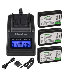 Kastar Ultra Fast Charger (3X Faster) Kit and Battery (2-Pack) for Samsung BP1310, ED-BP1310 Work for Samsung NX5, NX10, NX11, NX20, NX100 Cameras