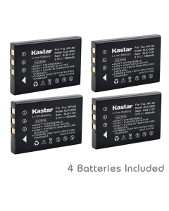 Kastar Battery (3-Pack) for Fujifilm NP-60, Kodak KLIC-5000, Samsung SLB-1137, Olympus Li-20B