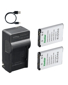 Kastar 2-Pack Battery and AC & USB-C Charger, Compatible with Nikon EN-EL19 Sony NP-BJ1 and Nikon Coolpix A100 A300 S32 S33 S3700 S5200 S5300 S6500 S7000 W100 W150 and Sony DSC-RX0 Digital Cameras