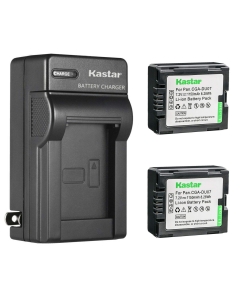 Kastar 2-Pack Battery and AC Wall Charger Replacement for Panasonic PV-GS39, PV-GS50, PV-GS55, PV-GS59, PV-GS65, PV-GS70, PV-GS75, PV-GS80, PV-GS83, PV-GS85, PV-GS120, PV-GS150, PV-GS180, PV-GS200